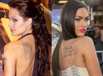 Angelina Jolie tattoos Bridal Expo